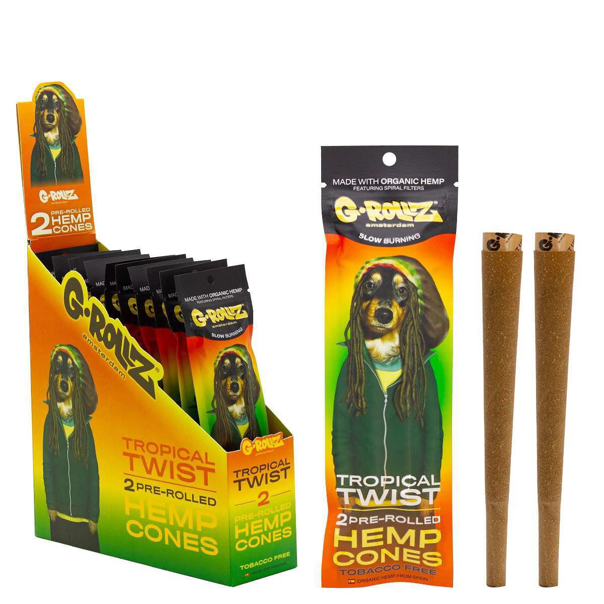 G-Rollz 2 pre-rolled Hemp Cones