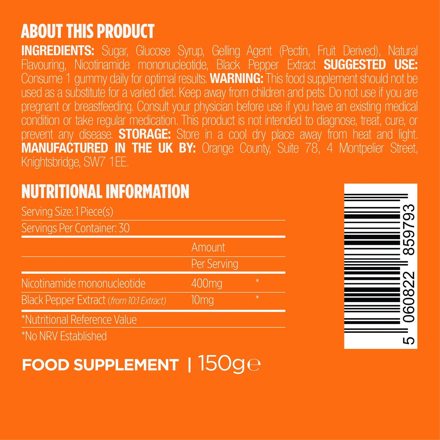 Orange County NMN Gummies