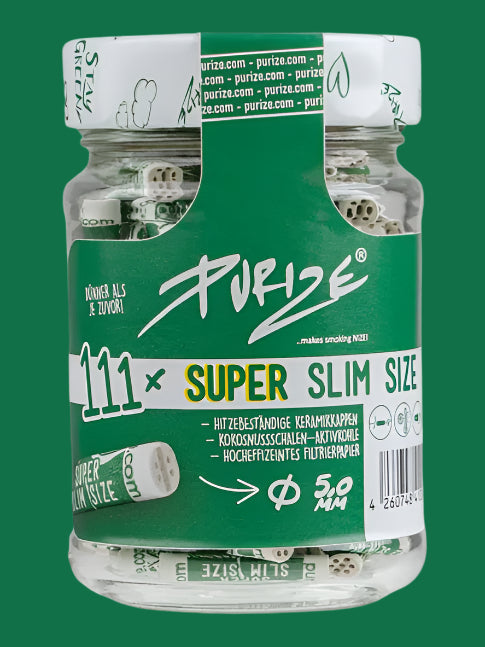 Purize Super Slim Size Filter Tips 111 Pack