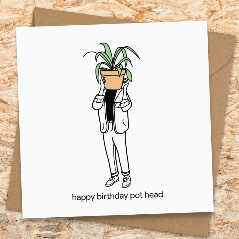 pothead birthday cards Pothead Stoner Birthday Card – Natural-Solutions-UK