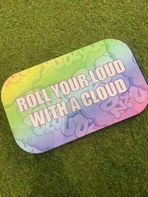 Metal Cloudz tray with Logo magnetic lid