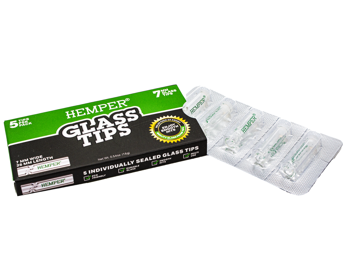 Hemper Glass Filter Tips