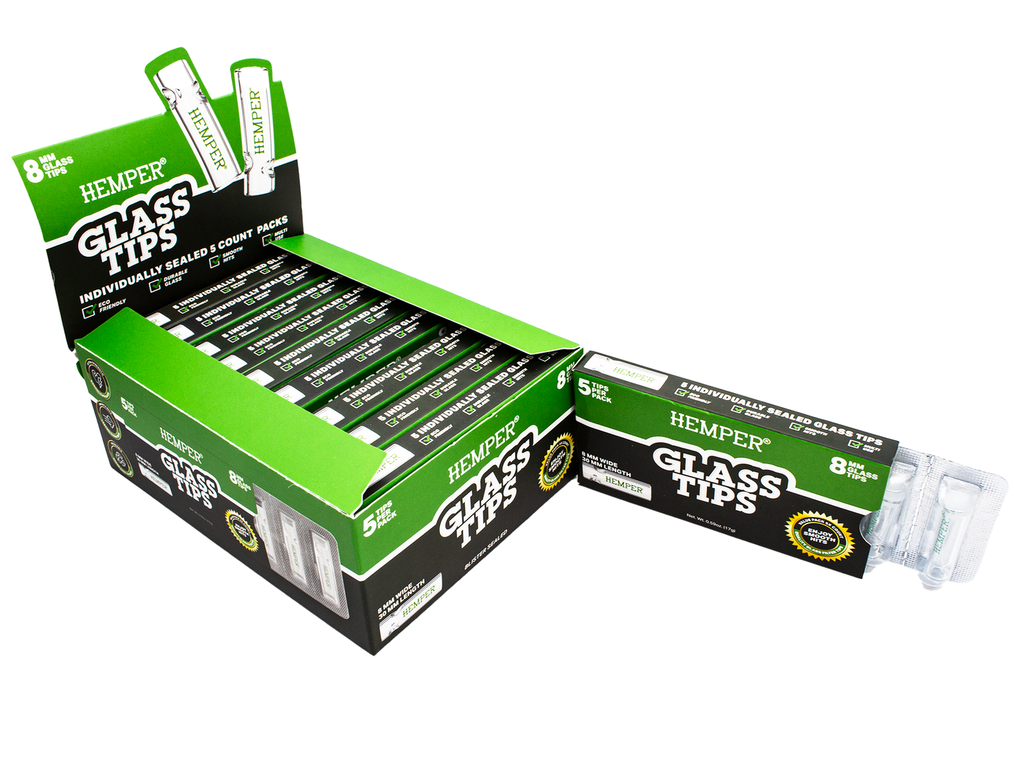 Hemper Glass Filter Tips