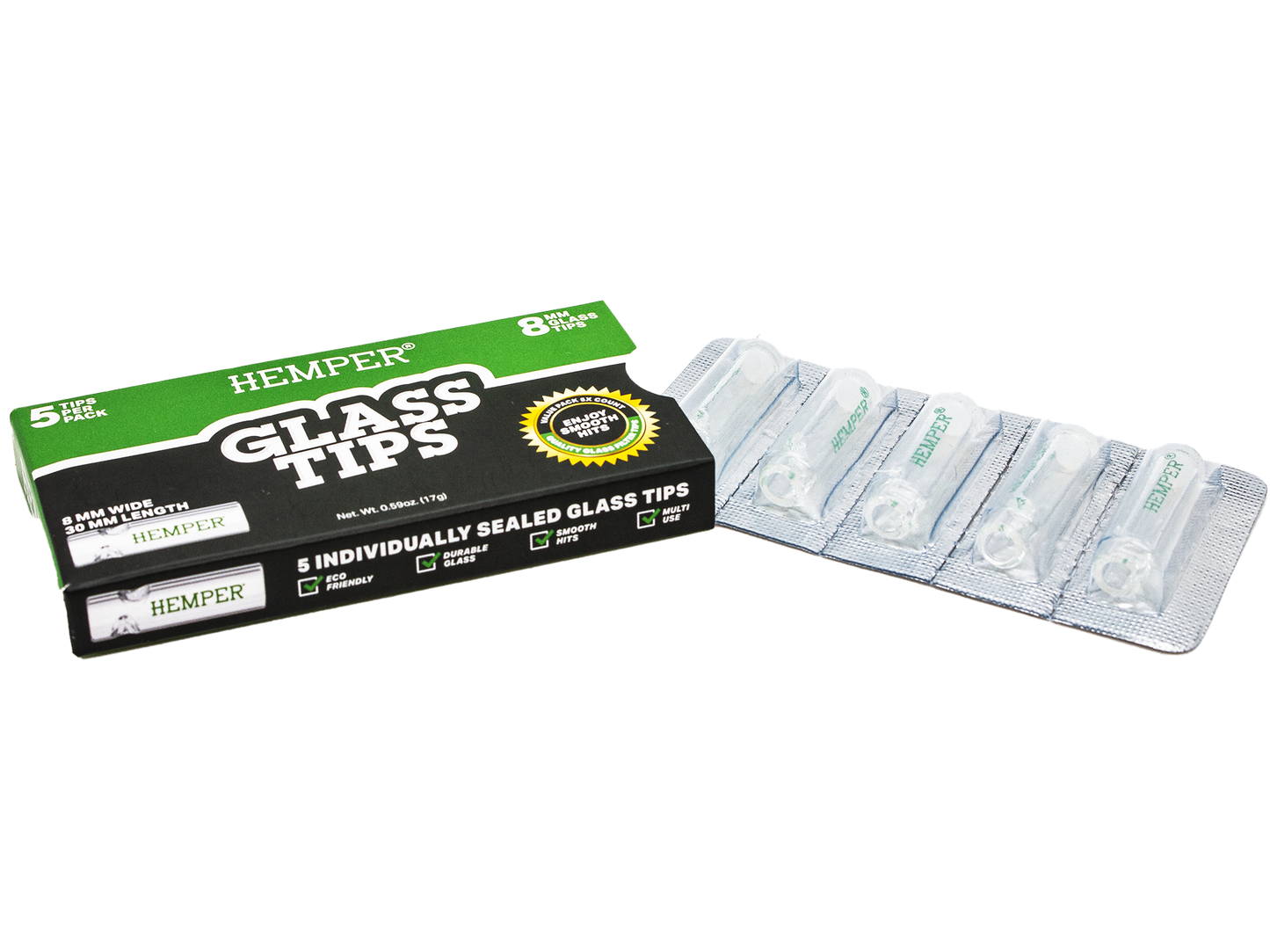 Hemper Glass Filter Tips