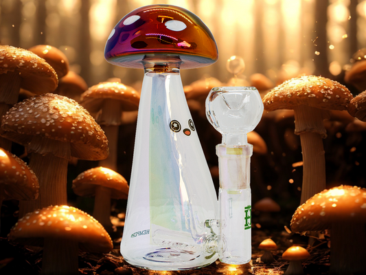 Hemper Glass Bong Trippy Shroom