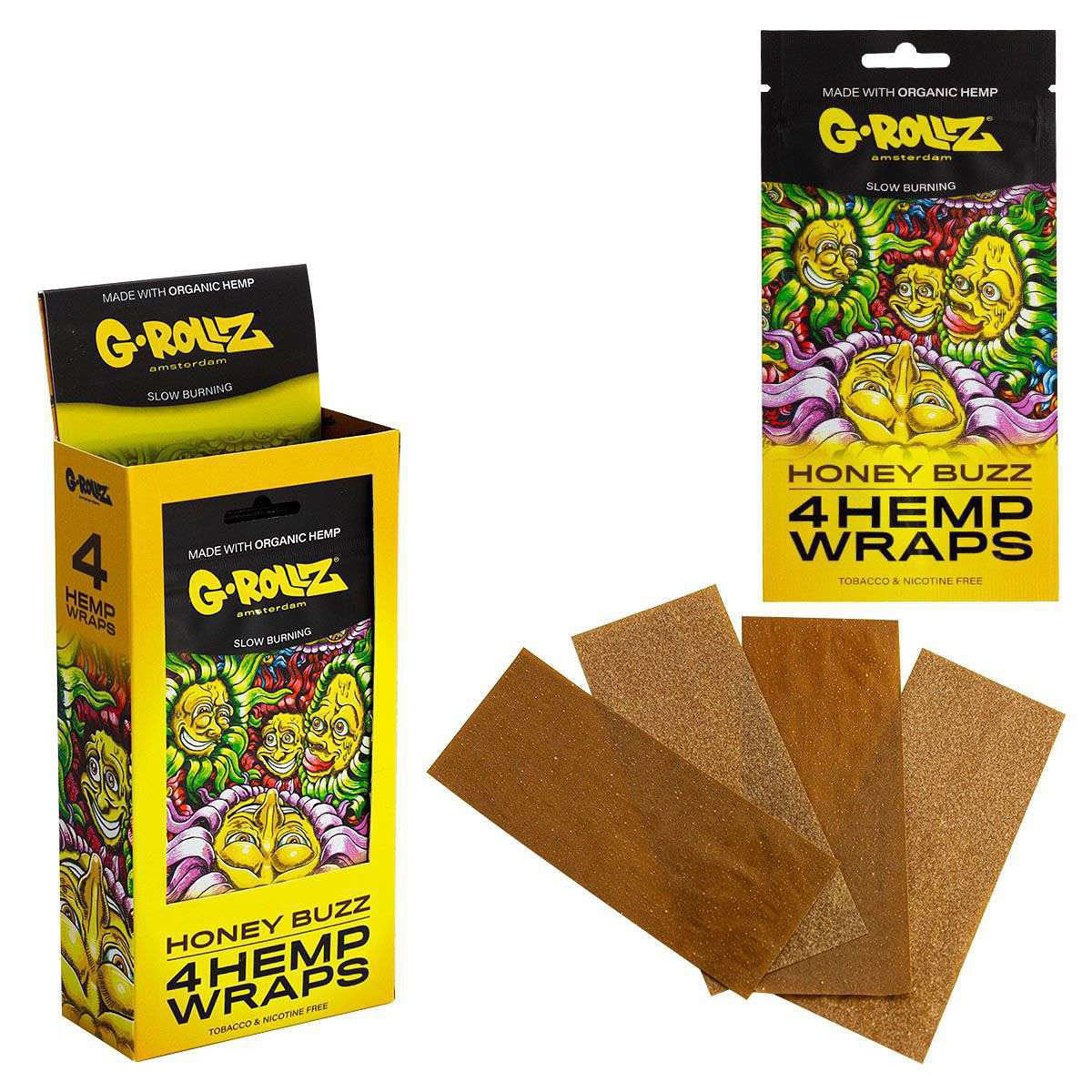 G-Rollz 4 Slow burning Hemp Wraps