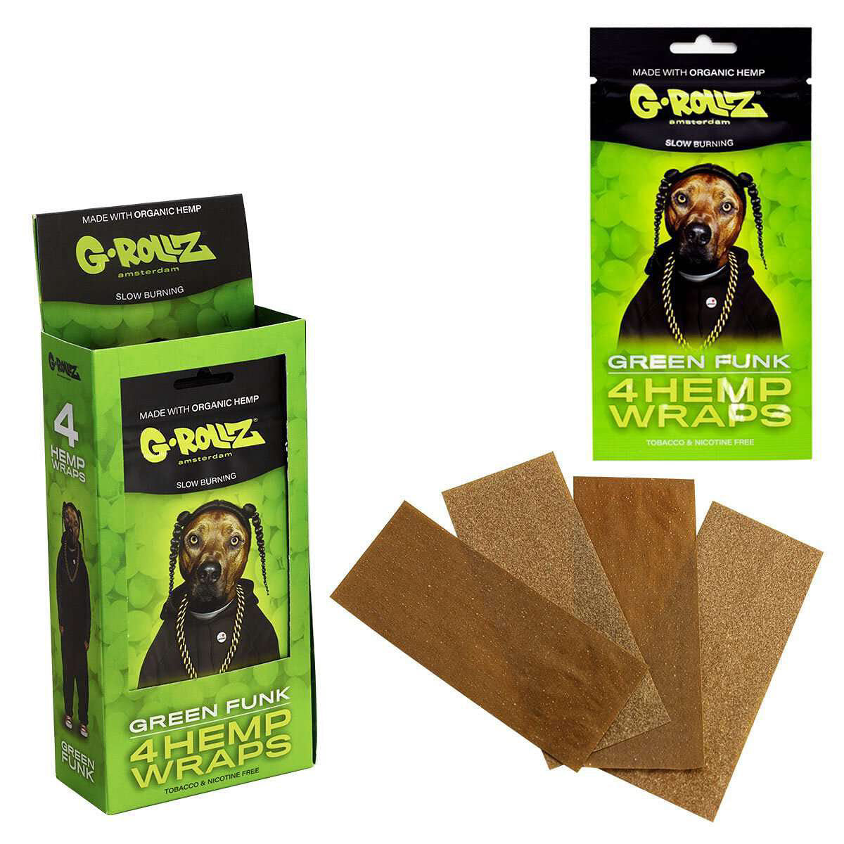 G-Rollz 4 Slow burning Hemp Wraps