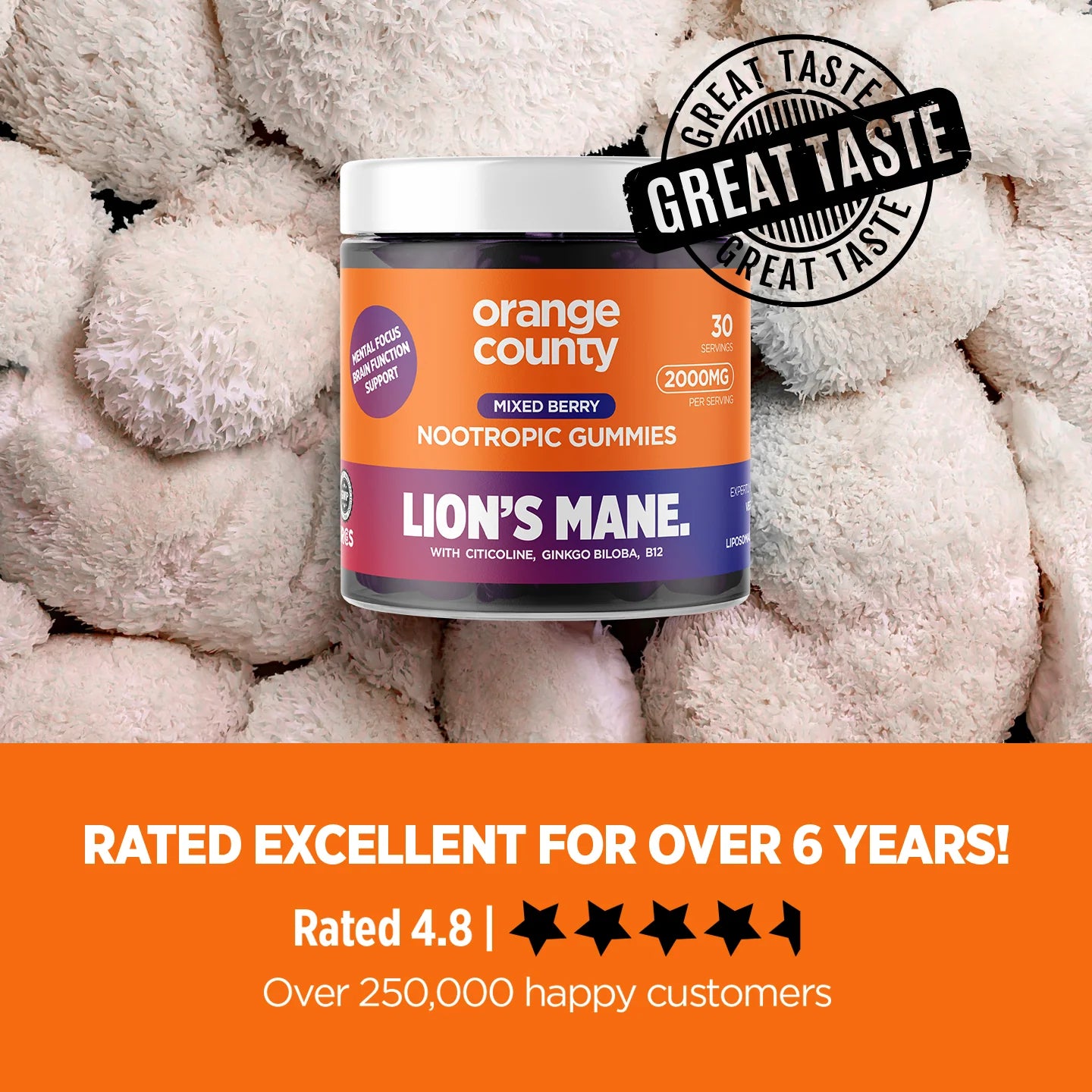 Orange County Lions Mane Gummies