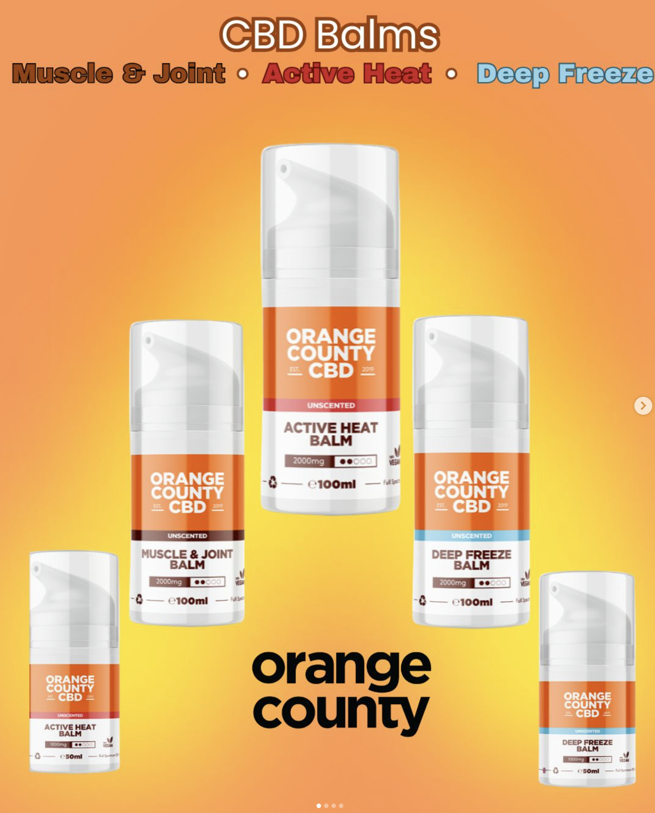 Orange County Deep Freeze CBD Balm Pain Cream