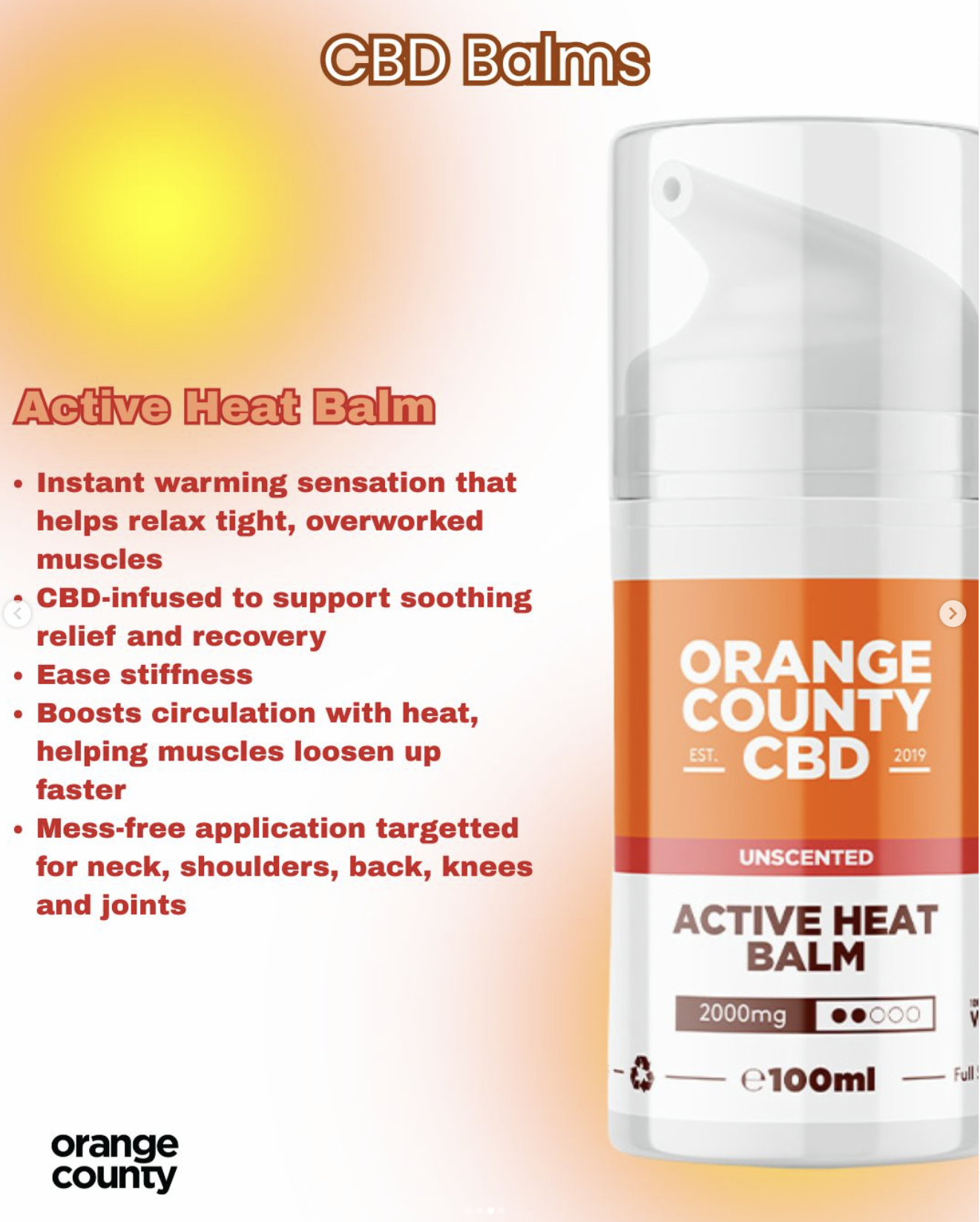 Orange County Heat Balm Pain Cream