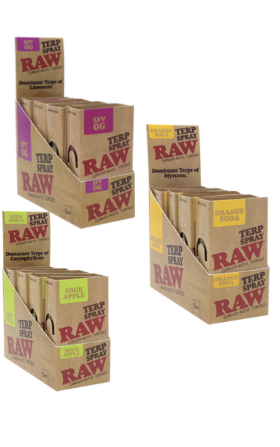 RAW Terp 5ml bottle sprays