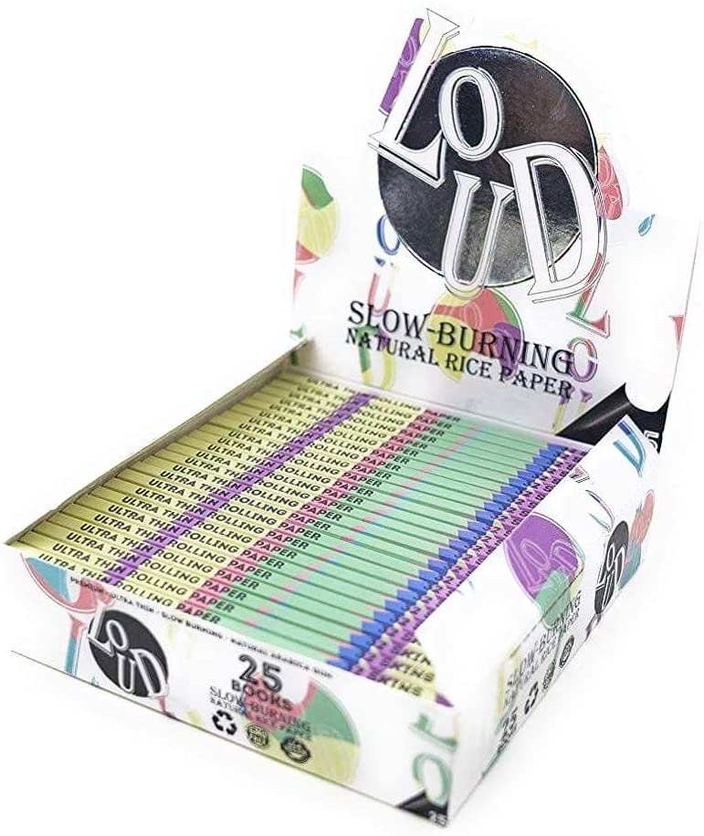 Loud Ldn Slow Burning Rice Papers King Size