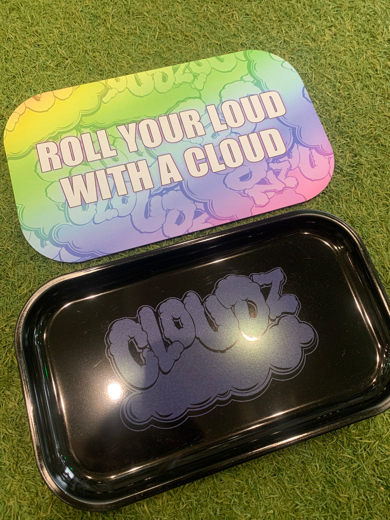 Metal Cloudz tray with Logo magnetic lid